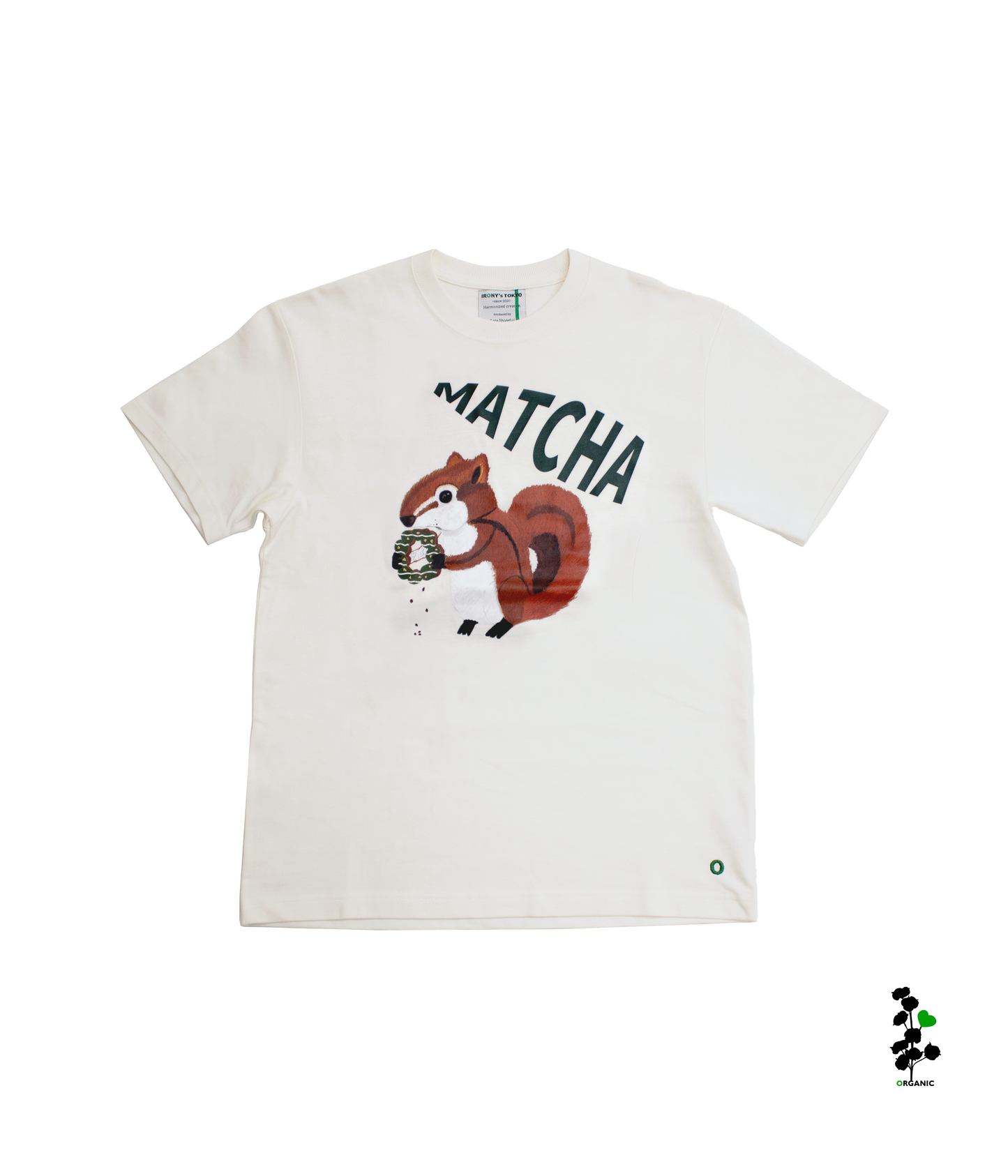 Organic Cotton T-shirts 【MATCHA】