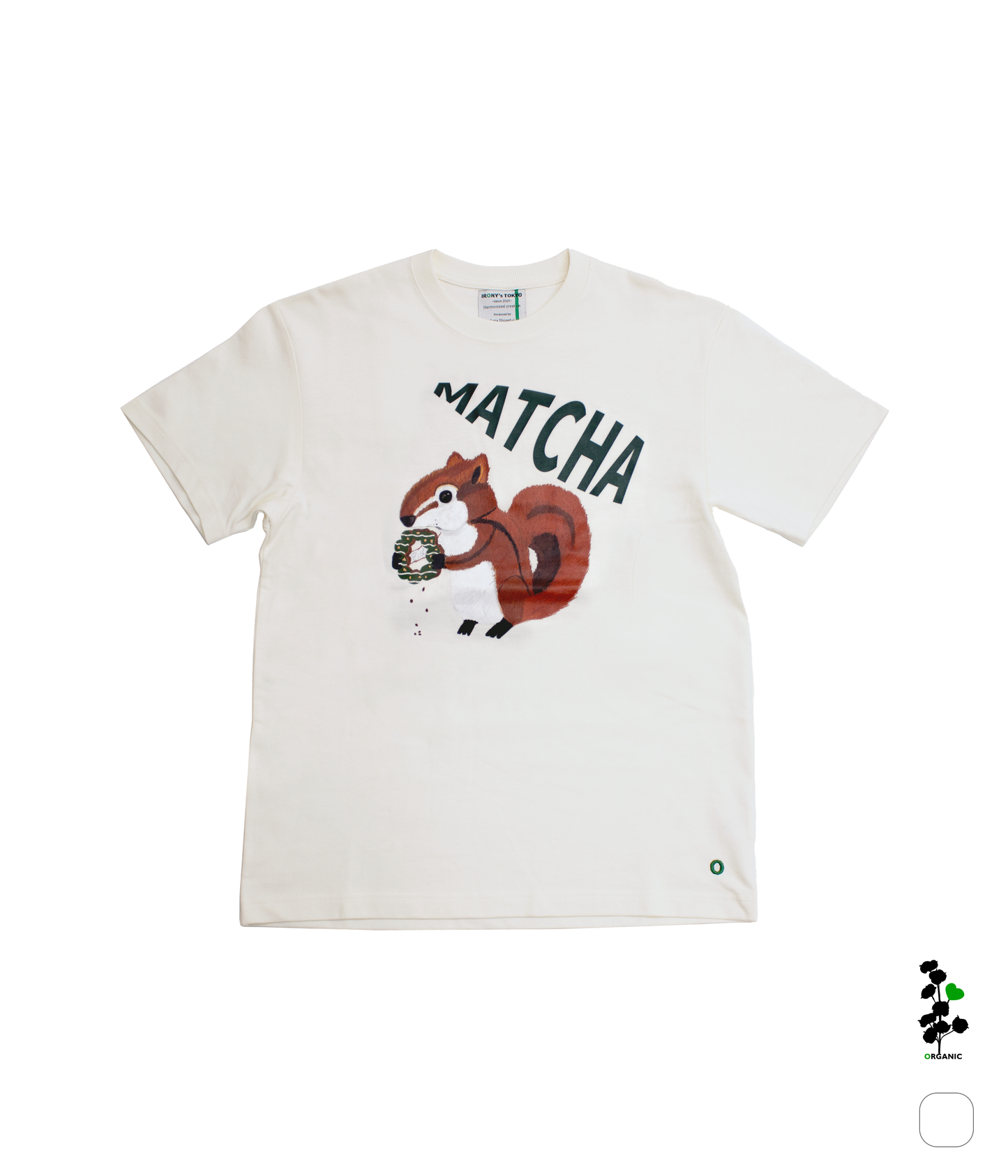 Organic Cotton T-shirts 【MATCHA】