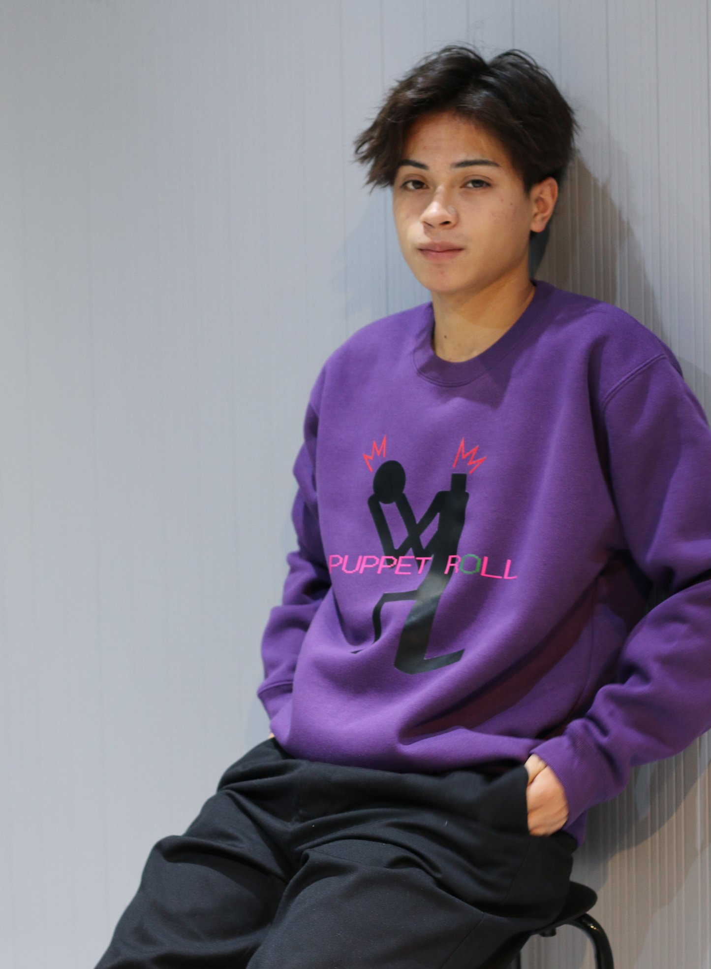 Sweat Shirts 【PUPPET ROLL】 Purple