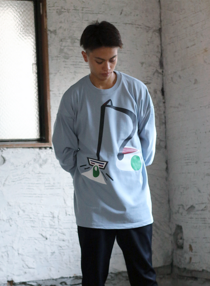 Heavy Long Sleeve 【noun afoot monolith】 Ice Blue