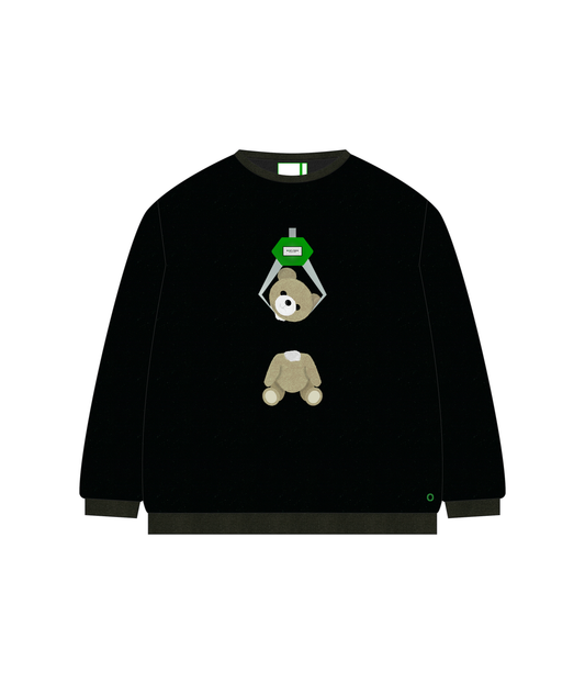 【新作】【受注生産商品】【Irrelevant Surprise】 Sweat shirts 【Black】