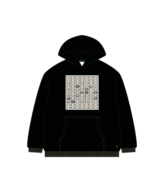 【新作】【受注生産商品】【Mad Green Film】 Hoodie 【Black】