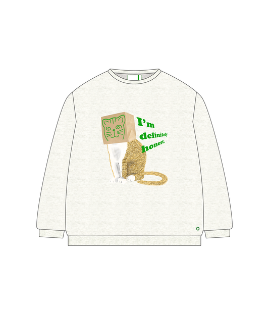 【新作】【受注生産商品】【Nekokaburi】 Sweat shirts 【Ash】