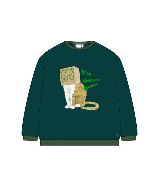 【新作】【受注生産商品】【Nekokaburi】 Sweat shirts 【Forest】