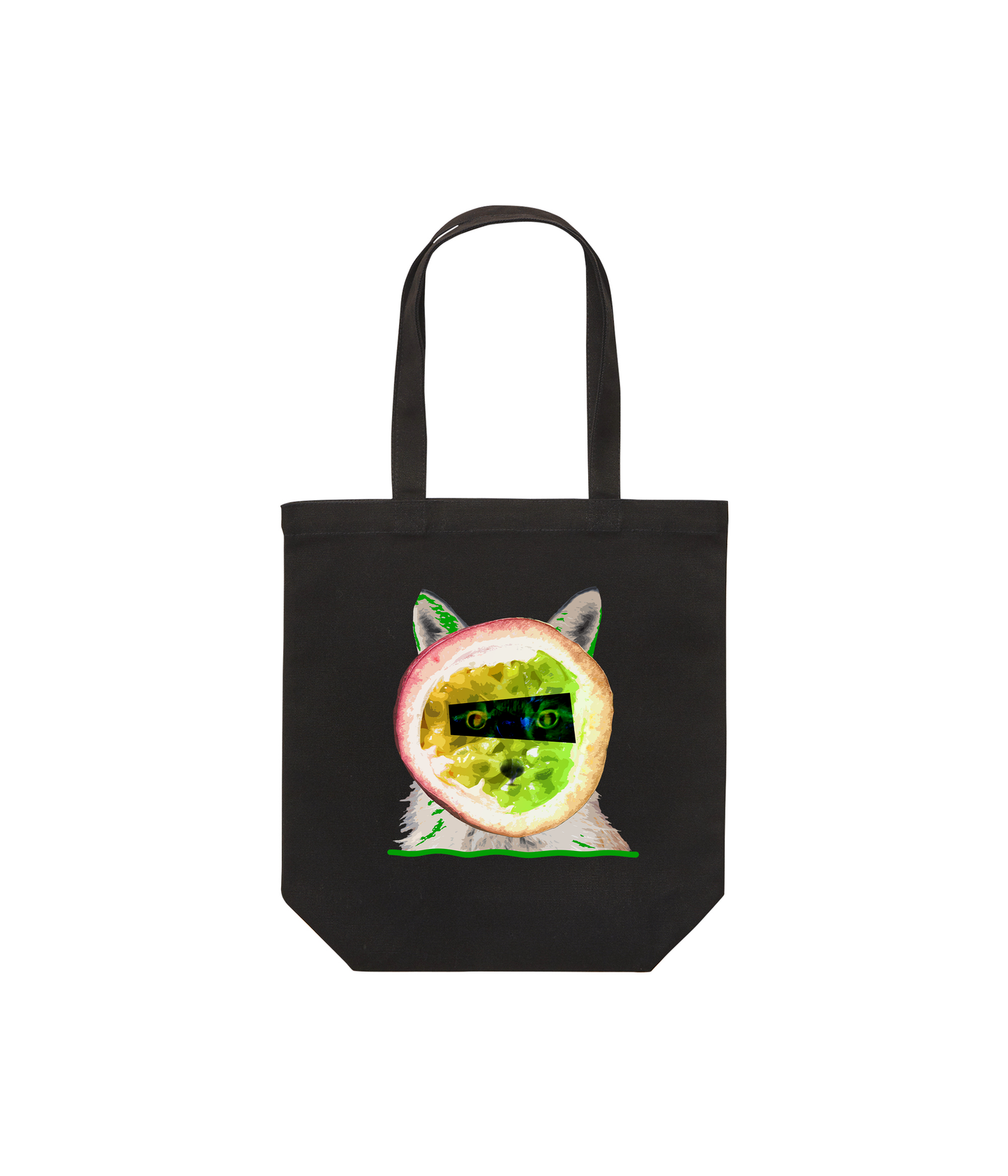 【リミテッド】【予約商品】【Passionfruit Fox】 Tote bag 【Black】