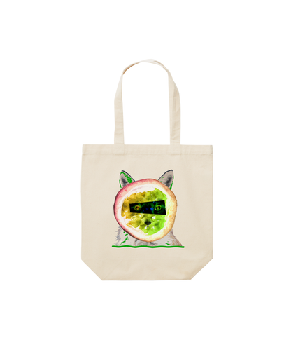 【リミテッド】【予約商品】【Passionfruit Fox】 Tote bag 【Black】