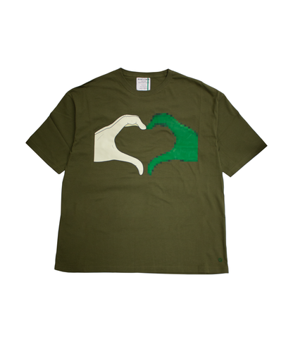 Big Tee 【heartbreak】 Olive