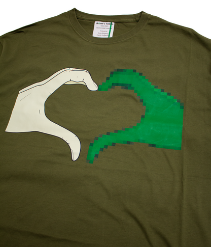 Big Tee 【heartbreak】 Olive