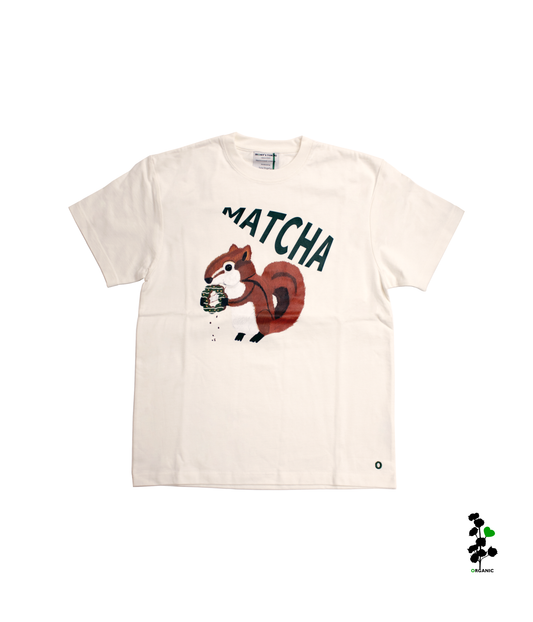 Organic Cotton T-shirts 【MATCHA】 White