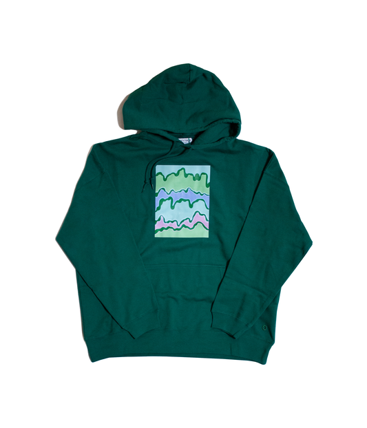 Hoodie 【melt down】 Green