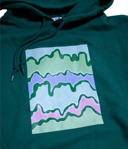 Hoodie 【melt down】 Green