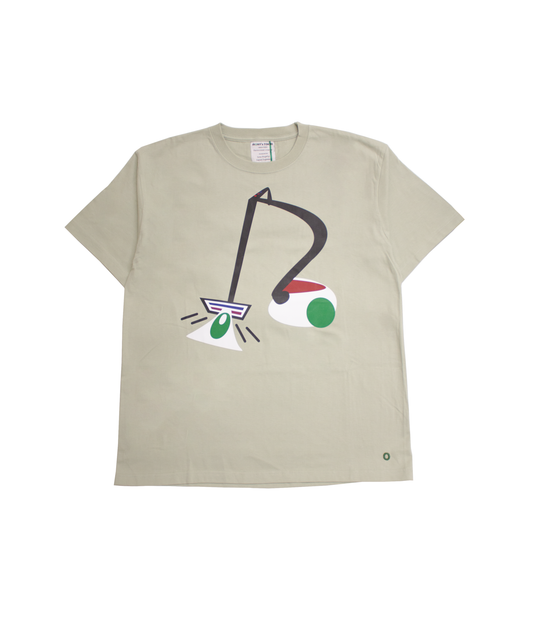 Tee 【noun afoot monolith】 Smoke Green