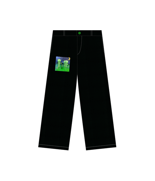 【新作】【受注生産商品】【yelp, fancy】 Wide Pants 【Black】